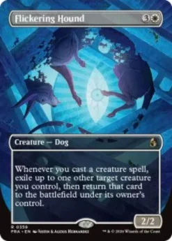 Flickering Hound (foil) (borderless) - Reality Fracture Varianten