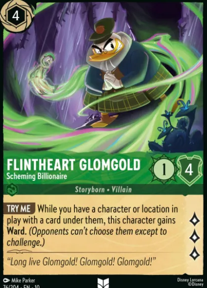 Flintheart Glomgold, Scheming Billionaire (foil) - Whispers