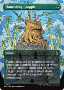 Flourishing Grapple (foil) (borderless) - Reality Fracture Varianten