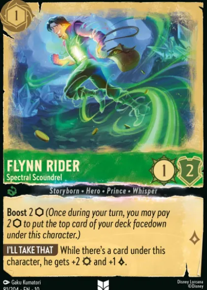 Flynn Rider, Spectral Scoundrel (foil) - Whispers