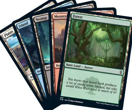 Foil Basic Land Pack Commander Legends: Battle for Baldur's Gate (40 cards)