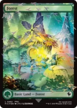 Forest (foil) (full art) - Final Fantasy Commander