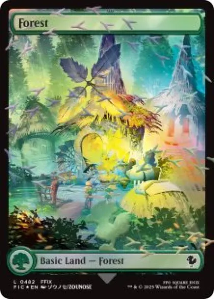 Forest (foil) (full art) - Final Fantasy Commander