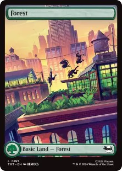 Forest (#195) (foil) (full art) - Teenage Mutant Ninja Turtles