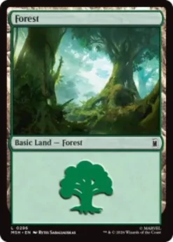 Forest (#296) (foil) - Marvel Super Heroes