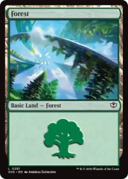 Forest (#281) (foil) - Secrets of Strixhaven