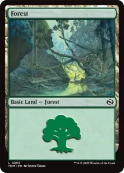 Forest (#285) (foil) - Tarkir: Dragonstorm