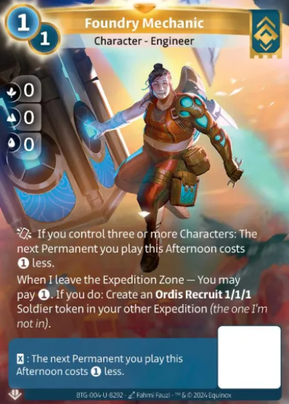 Foundry Mechanic (U-8292) - Altered Non-Kickstarter Uniques