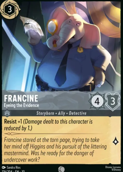Francine, Eyeing the Evidence - Whispers