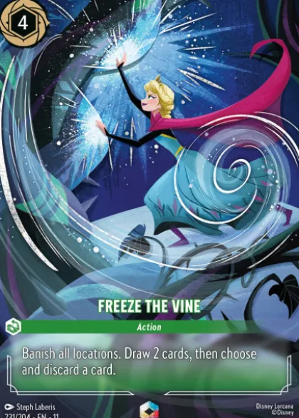 Freeze the Vine (foil) (borderless) - Winterspell
