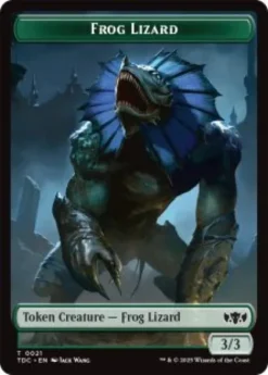 Frog Lizard token (3/3) - Tarkir: Dragonstorm Commander