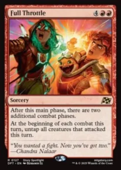 Full Throttle (foil) - Aetherdrift Planeswalker Stamped