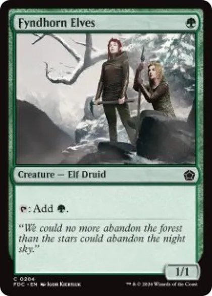 Fyndhorn Elves - Foundations Commander Decks