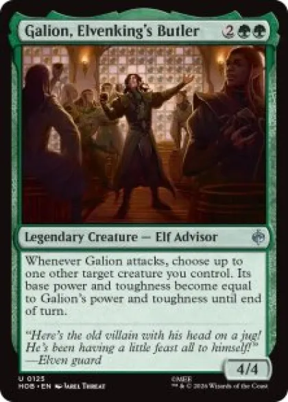 Galion, Elvenking's Butler (foil) - The Hobbit