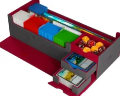 Gamegenic - Cards' Lair Pro 1000+ Convertible: Grey / Red