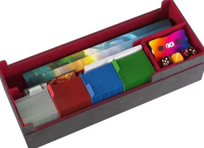 Gamegenic - Cards' Lair Pro 1000+ Convertible: Grey / Red