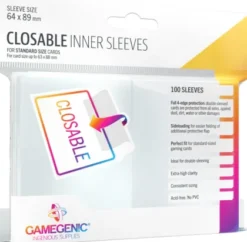 Gamegenic Closable Inner Sleeves (100 stuks)