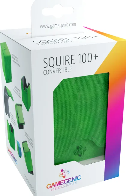 Gamegenic Deckbox Squire 100+ Convertible Green