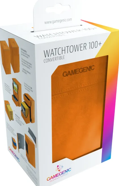 Gamegenic Deckbox Watchtower 100+ Convertible Orange