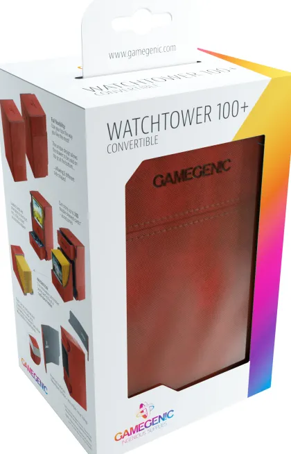Gamegenic Deckbox Watchtower 100+ Convertible Red