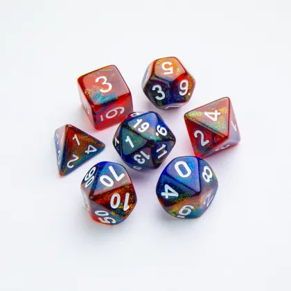 Gamegenic - Galaxy Series RPG Dice Set: Mars (7 stuks)