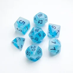 Gamegenic - Glow Series RPG Dice Set: Icy Crumbs (7 stuks)