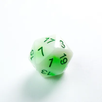Gamegenic - Glow Series RPG Dice Set: Venom Stones (7 stuks)