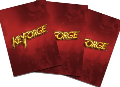 Gamegenic KeyForge Logo Sleeves: Red (40 stuks)