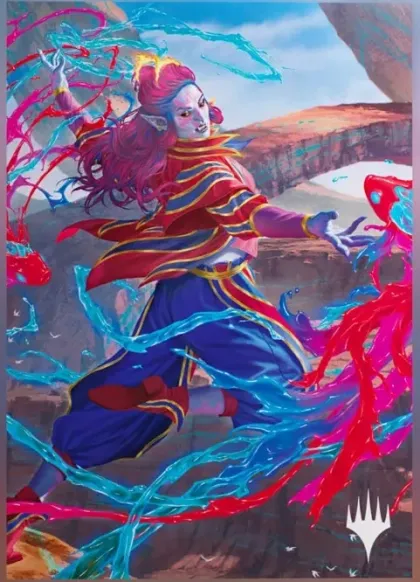 Gamegenic Magic: The Gathering - Secrets of Strixhaven Premium Art Sleeves: Rootha, Mastering the Moment (105 stuks)