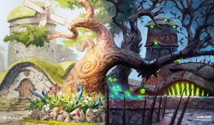 Gamegenic Magic: The Gathering - Shiny Playmat: Lorwyn Eclipsed - Temple Garden