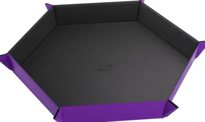Gamegenic - Magnetic Dice Tray Hexagonal: Black/Purple