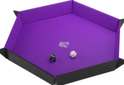 Gamegenic - Magnetic Dice Tray Hexagonal: Black/Purple