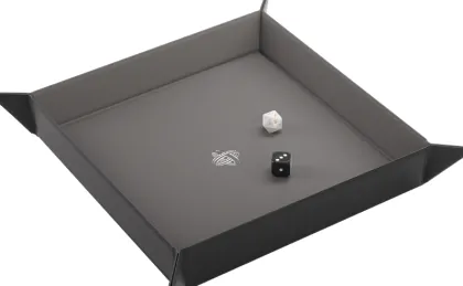 Gamegenic - Magnetic Dice Tray Square: Black/Gray