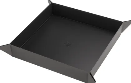 Gamegenic - Magnetic Dice Tray Square: Black/Gray