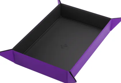 Gamegenic - Magnetic Dice Tray Rectangular: Black/Purple