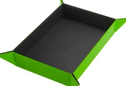 Gamegenic - Magnetic Dice Tray Rectangular: Black/Green