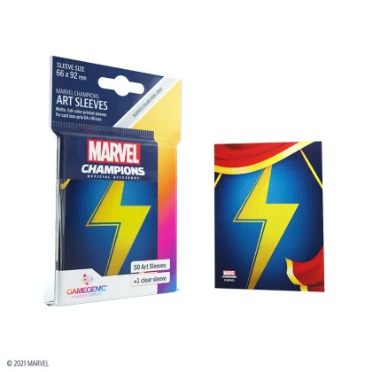 Gamegenic Marvel Champions Art Sleeves - Ms. Marvel (50 stuks)