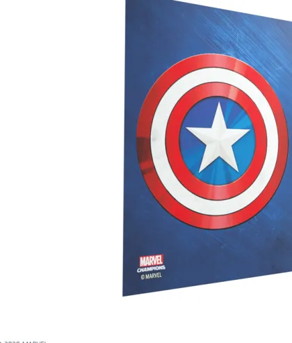 Gamegenic Marvel Champions Art Sleeves - Captain America (50 stuks)