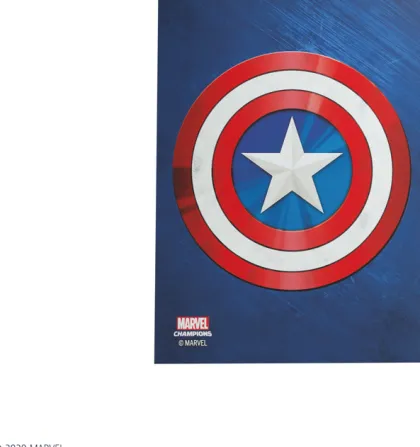 Gamegenic Marvel Champions Art Sleeves - Captain America (50 stuks)