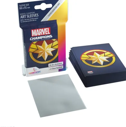 Gamegenic Marvel Champions Art Sleeves - Captain Marvel (50 stuks)