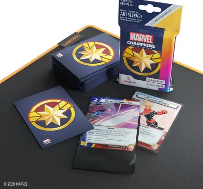 Gamegenic Marvel Champions Art Sleeves - Captain Marvel (50 stuks)