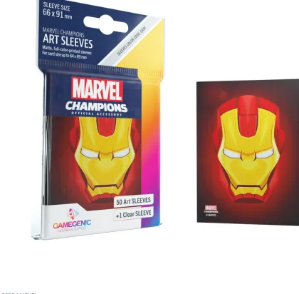 Gamegenic Marvel Champions Art Sleeves - Iron Man (50 stuks)