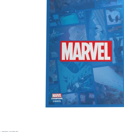 Gamegenic Marvel Champions Art Sleeves - Marvel Blue (50 stuks)
