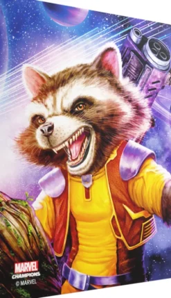 Gamegenic - Marvel Champions Fine Art Sleeves: Rocket Raccoon (50 stuks)