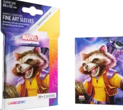 Gamegenic - Marvel Champions Fine Art Sleeves: Rocket Raccoon (50 stuks)