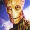 Gamegenic - Marvel Champions Fine Art Sleeves: Groot (50 stuks)