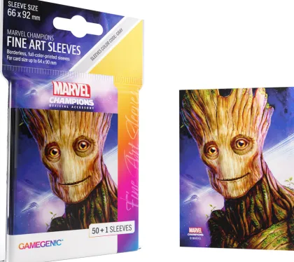 Gamegenic - Marvel Champions Fine Art Sleeves: Groot (50 stuks)