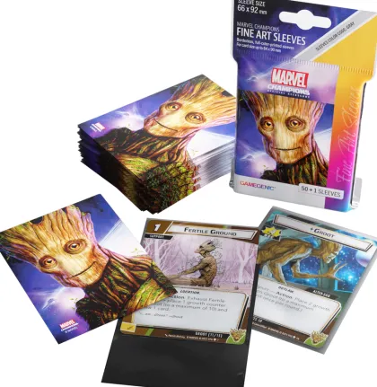 Gamegenic - Marvel Champions Fine Art Sleeves: Groot (50 stuks)