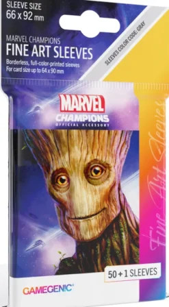Gamegenic - Marvel Champions Fine Art Sleeves: Groot (50 stuks)