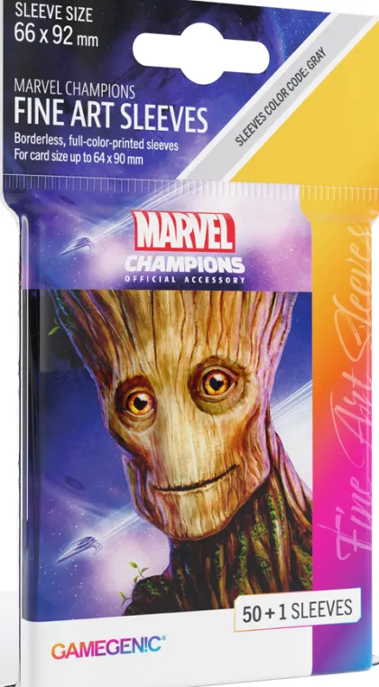 Gamegenic - Marvel Champions Fine Art Sleeves: Groot (50 stuks)